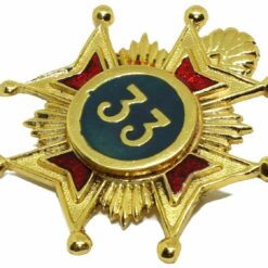 New Superb High Quality Masonic Rose Croix 33rd Degree Star Jewel Medal Regalia